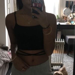 Garage Wrap Around Cropped Tank